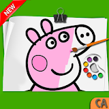 Peppa Pig Coloring book - Coloring Peppa Pig icon