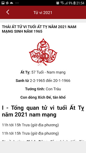 Android application Tử Vi 12 Con Giáp screenshort