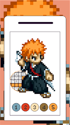 BLEACH Pixel Coloring Anime - Screenshot 1