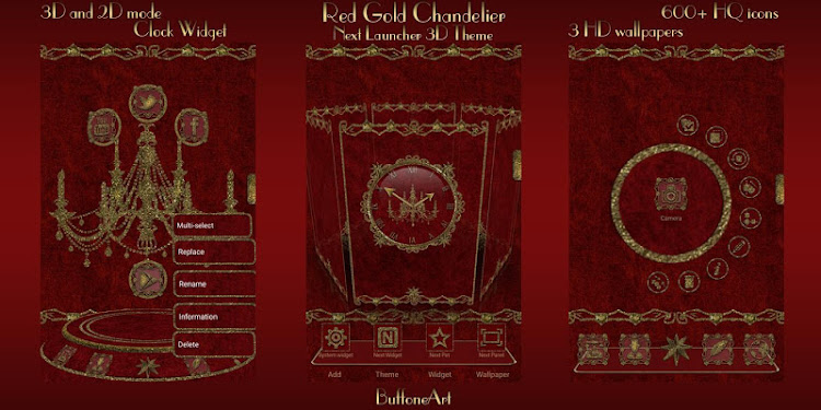 Red Gold Chandelier 3D Next La - 1.1 - (Android)