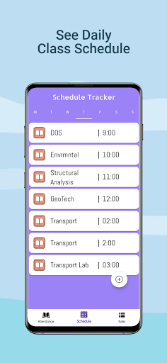 College Attendance Tracker Screen 2