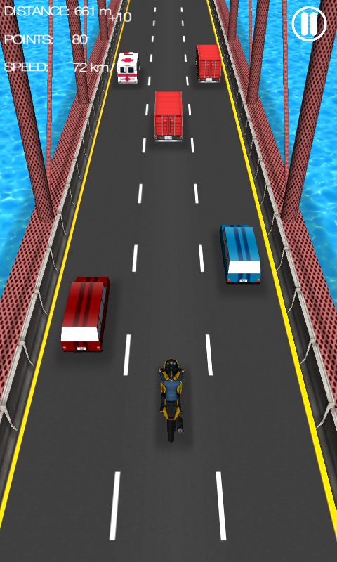 Android application Moto Traffic Racer screenshort