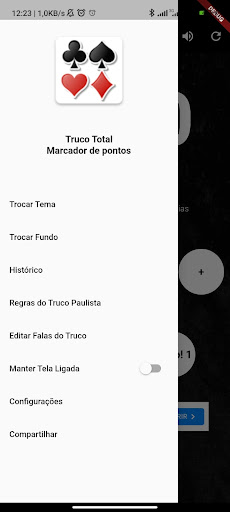 Android application Truco Total Marcador de pontos screenshort