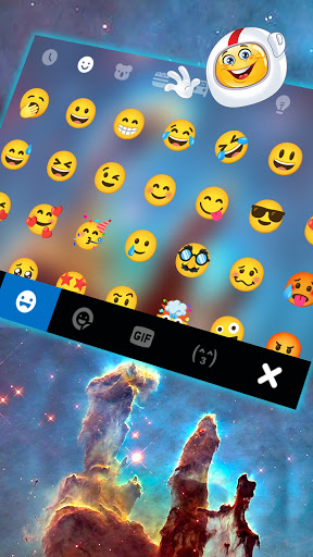 Glitter HD Galaxy Keyboard Bac Screen 3
