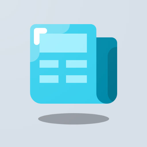 Blue news logo