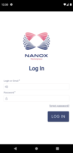 Android application Nanox Marketplace screenshort