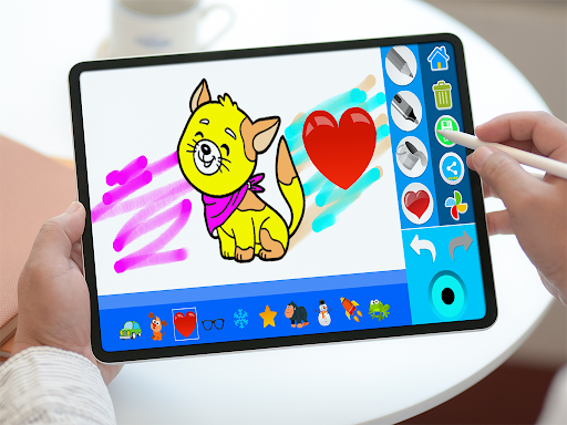 Cute Kitten Coloring Page. Screen 3
