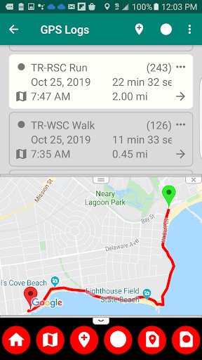 Versa GPS Logger Screen 3