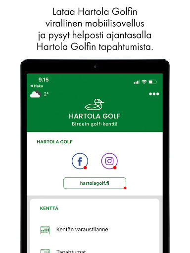 Hartola Golf Screen 3