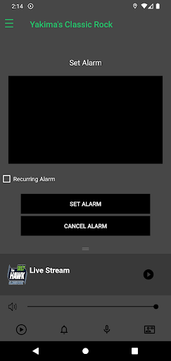 Android application 105.7 FM THE HAWK YAKIMA screenshort
