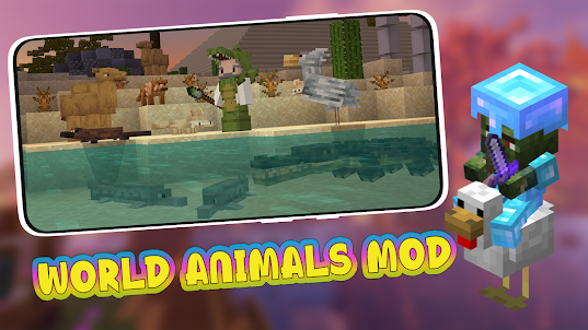 World Animals Mod For MCPE