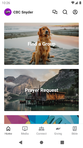 Android application Calvary Baptist Church Snyder screenshort