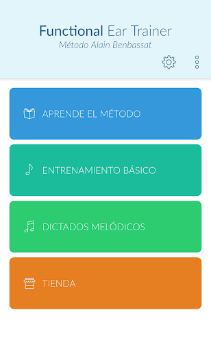 Vista previa de la aplicación