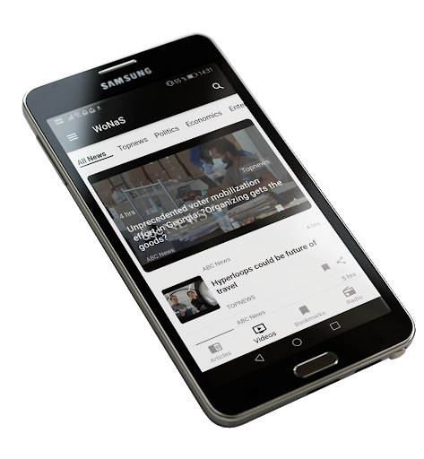 Android application WoNaS - The News App screenshort