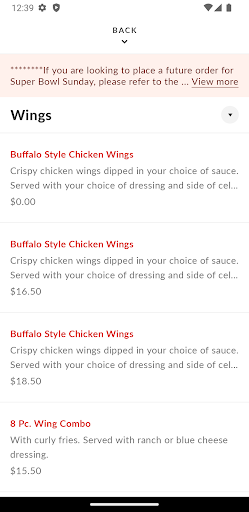 Hot Wings Cafe Screen 3