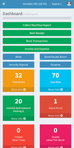 Android application PG ZONE - PG Management App screenshort