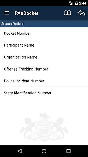 Android application PAeDocket screenshort