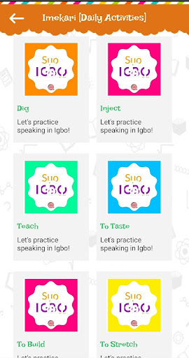 Virtual Igbo Learning Screen 3