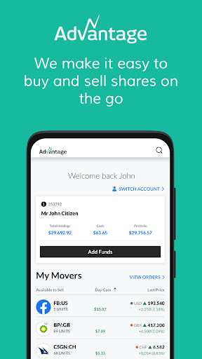 Android application Advantage screenshort