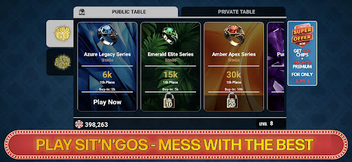Android application bullets poker screenshort