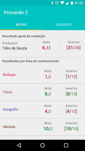 Minha Prova - Aluno Screen 2
