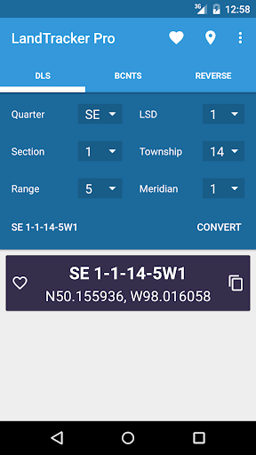 Android application LandTracker Pro LSD Finder screenshort
