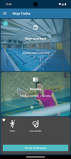 Android application Moje Fialka screenshort