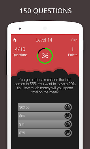 Math Quiz: Mathematics Test Screen 3