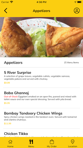 5 Rivers Indian Cuisine Screen 3