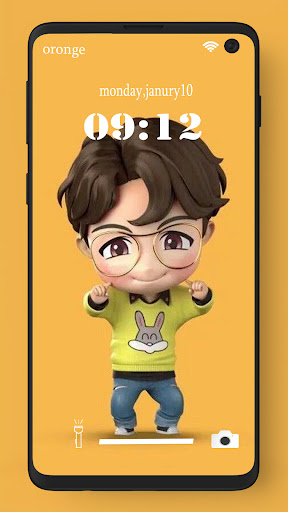 Cute Cartoon Yellow Wallpaper