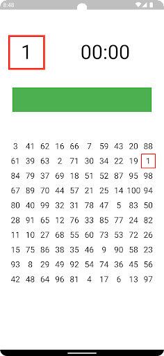 Android application Super Grid - Tap Numbers screenshort
