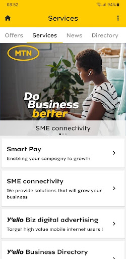 Yello Biz Zambia Screen 2