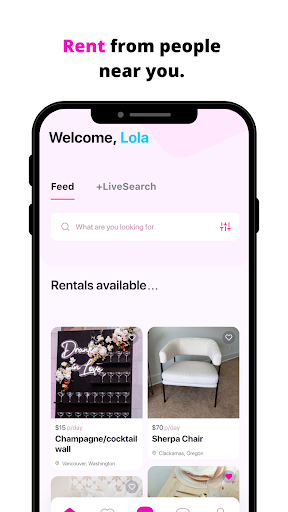 Android application ROGO Rent screenshort