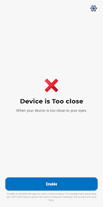 Screen Distance iOS: Safe Eyes