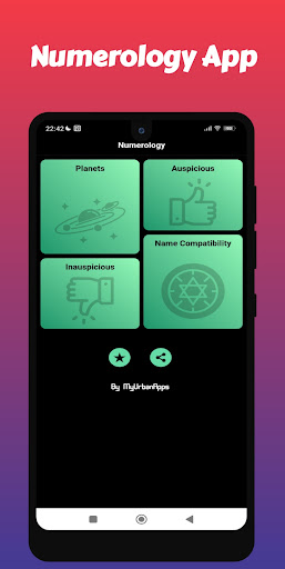 Android application Numerology Numbers Name Check screenshort