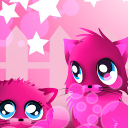 Obrázek ikony Růžové kočky théme GO SMS Pro