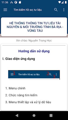 Kho số Tài nguyên & Môi trường Screen 2