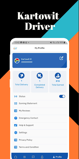 Kartowit Delivery Screen 2