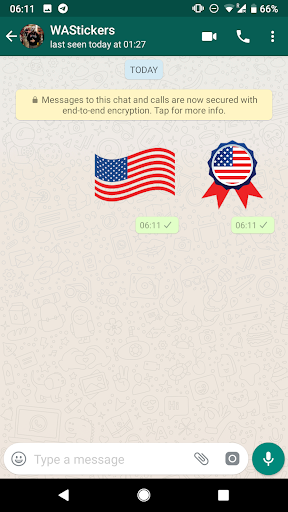 WAStickerApps USA Stickers Screen 3