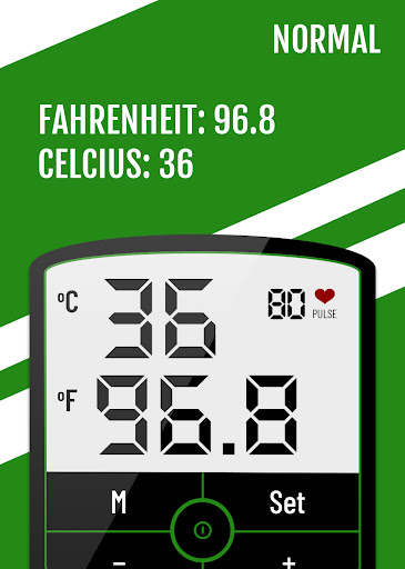 Android application Body Thermometer Fever Tracker screenshort