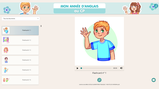 Mon année danglais au CP Screen 3