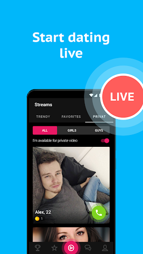 Video Chat Live Stream, Random Calls, Cam Roulette 0.2.64 Screenshots 1