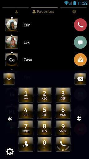 Theme Dialer Dusk Gold Screenshot 2 - AppWisp.com