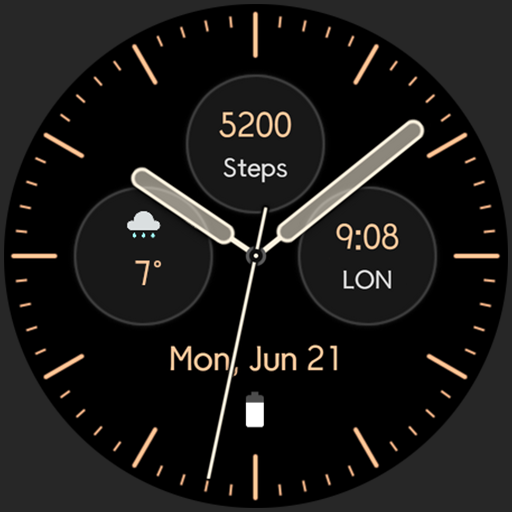 Modern Analog: Watch face Logo