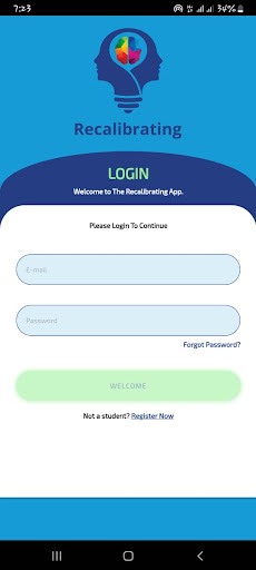 Android application Recalibrating screenshort
