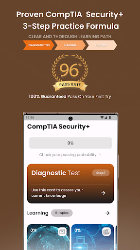 Android application CompTIA Security+ Exam Prep screenshort