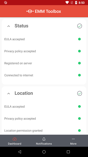Android application Securepoint MDM Toolbox screenshort