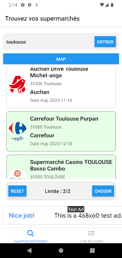 Android application Comparateur Anti Inflation screenshort