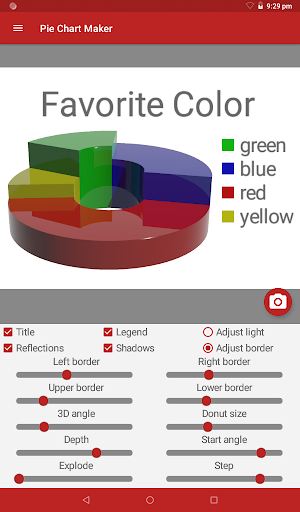 Screenshot of Pie Chart Maker