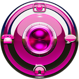 Pink Silver GO Locker Theme icon